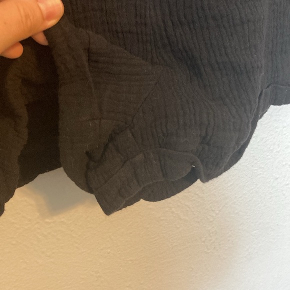 Princess Polly Womens Size 6 Black Vixen Short Romper Gauze 100% Cotton Playsuit - Picture 10 of 16